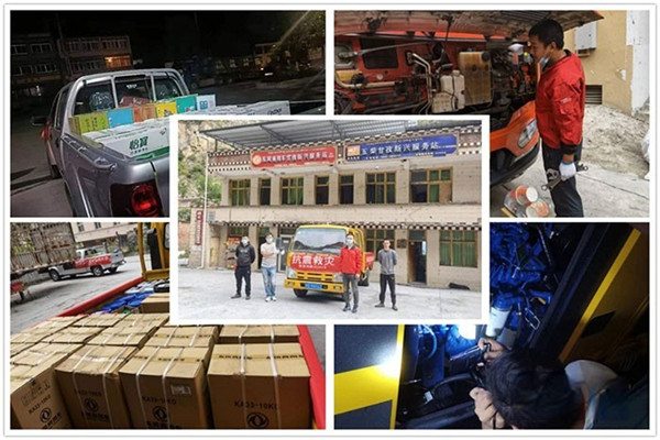 阳光服务挺进四川 东风商用车保障灾区生命线