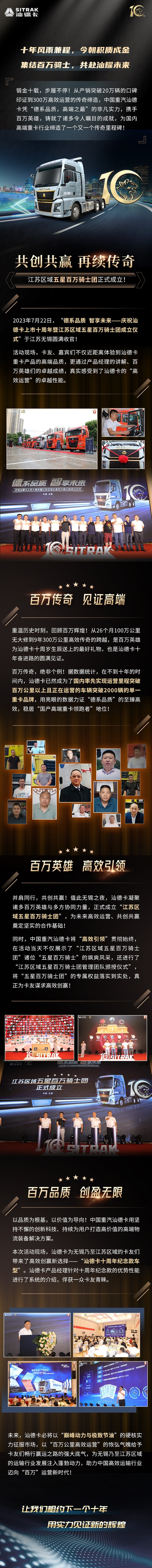 百万非终点,未来更汕耀!江苏区域五星百万骑士团成立仪式圆满落幕!
