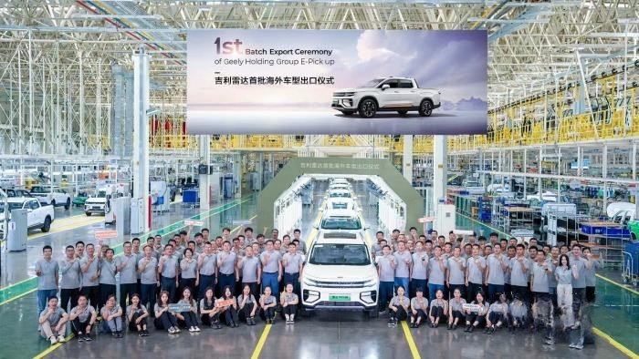 由淄博向世界,吉利雷达作为国内首个纯电皮卡品牌登陆第四届青岛峰会