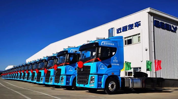 远程甲醇重卡交付仪式在晋中基地